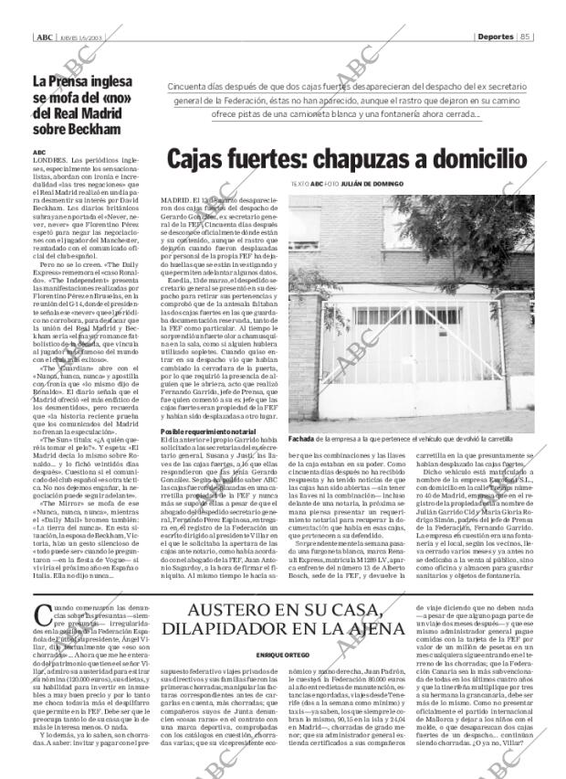 ABC MADRID 01-05-2003 página 85