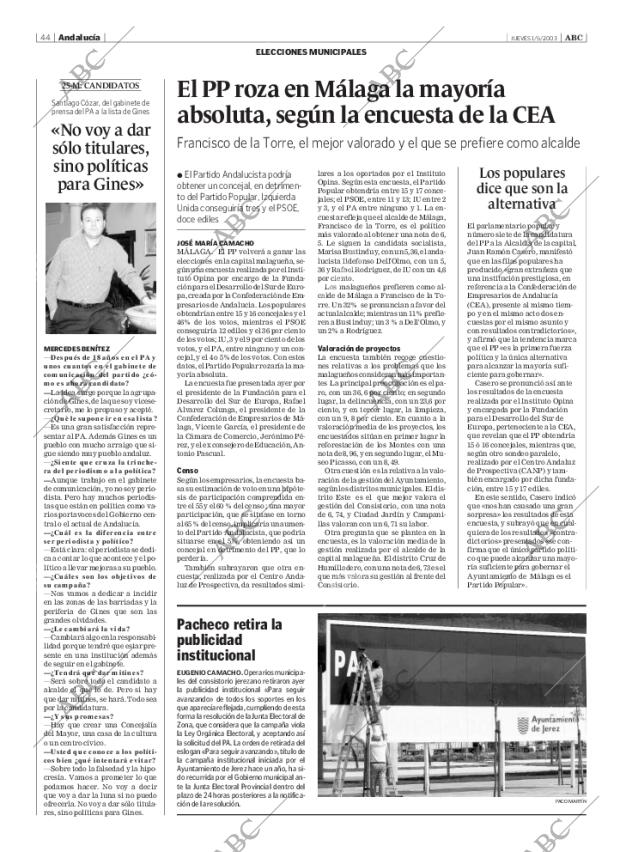 ABC SEVILLA 01-05-2003 página 44