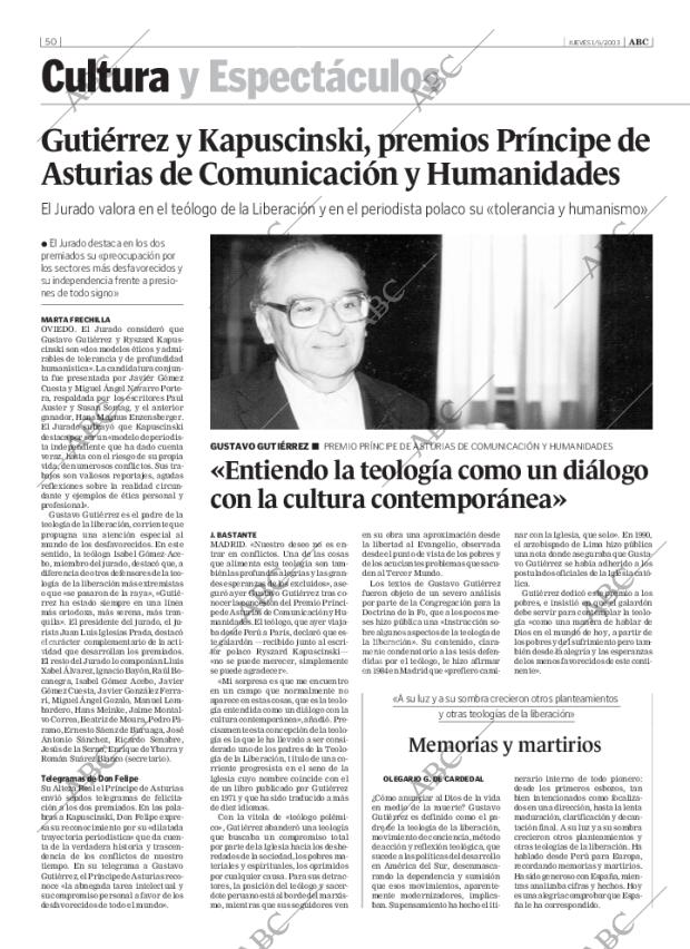 ABC SEVILLA 01-05-2003 página 50