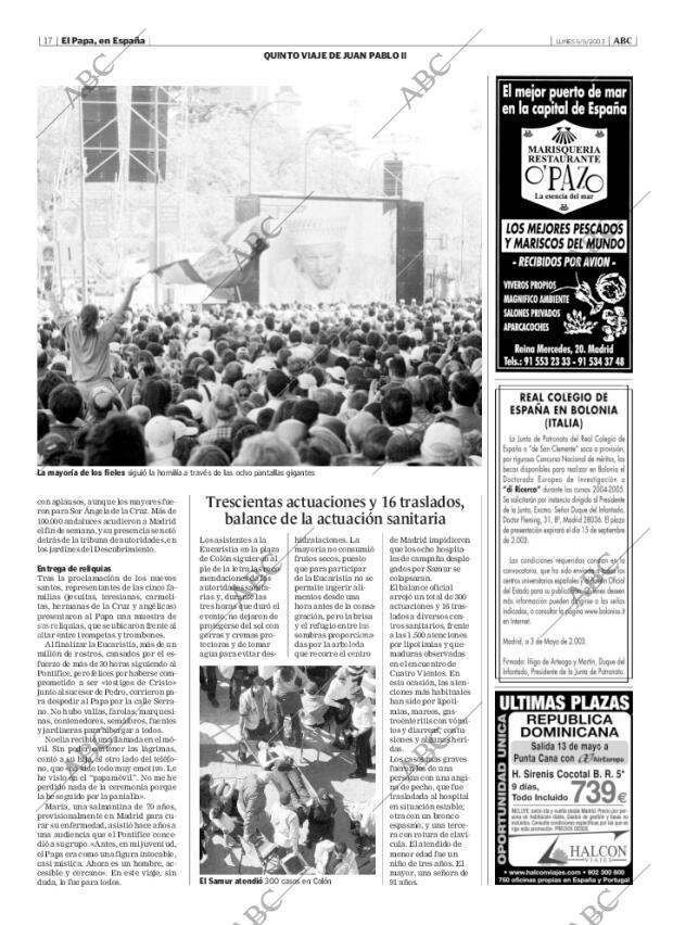ABC MADRID 05-05-2003 página 17