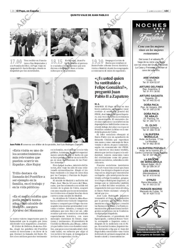 ABC MADRID 05-05-2003 página 21