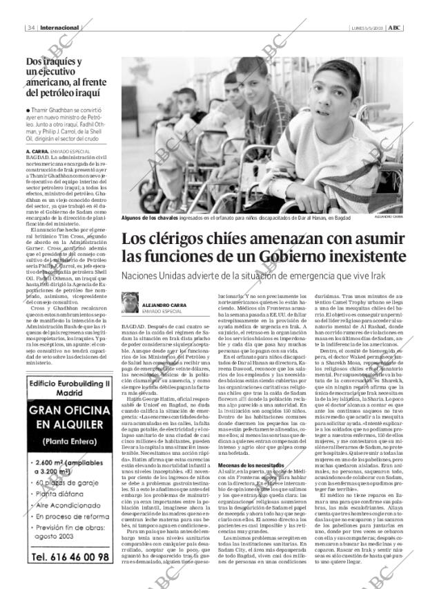 ABC MADRID 05-05-2003 página 34