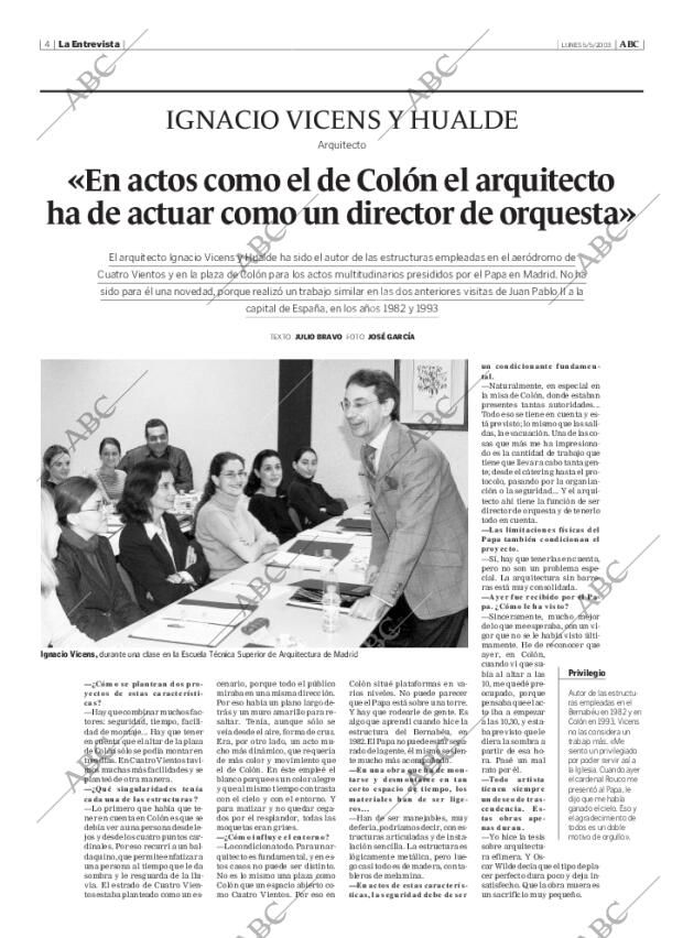 ABC MADRID 05-05-2003 página 4