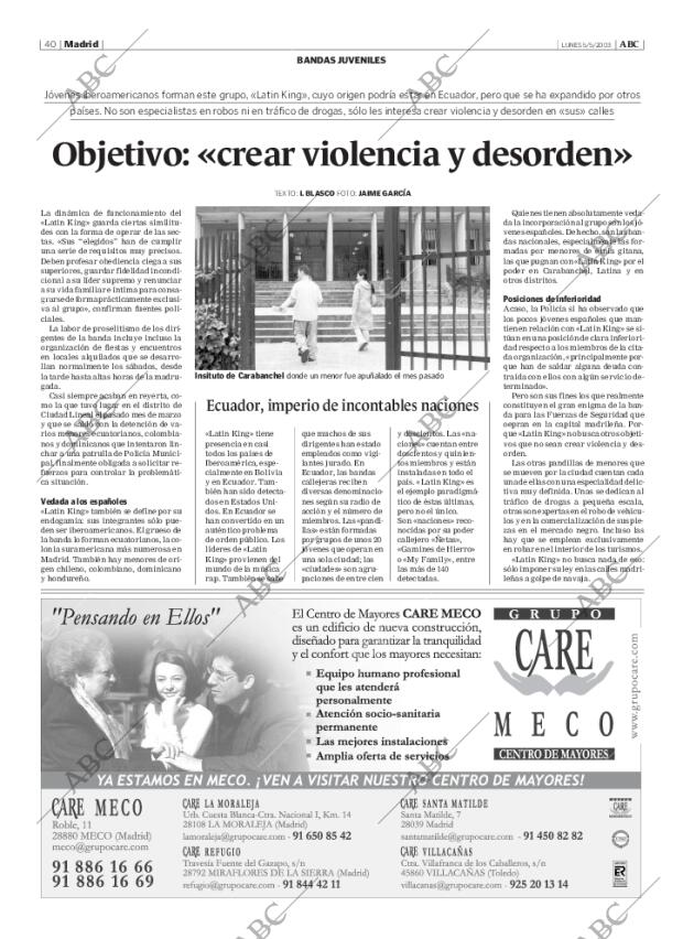 ABC MADRID 05-05-2003 página 40