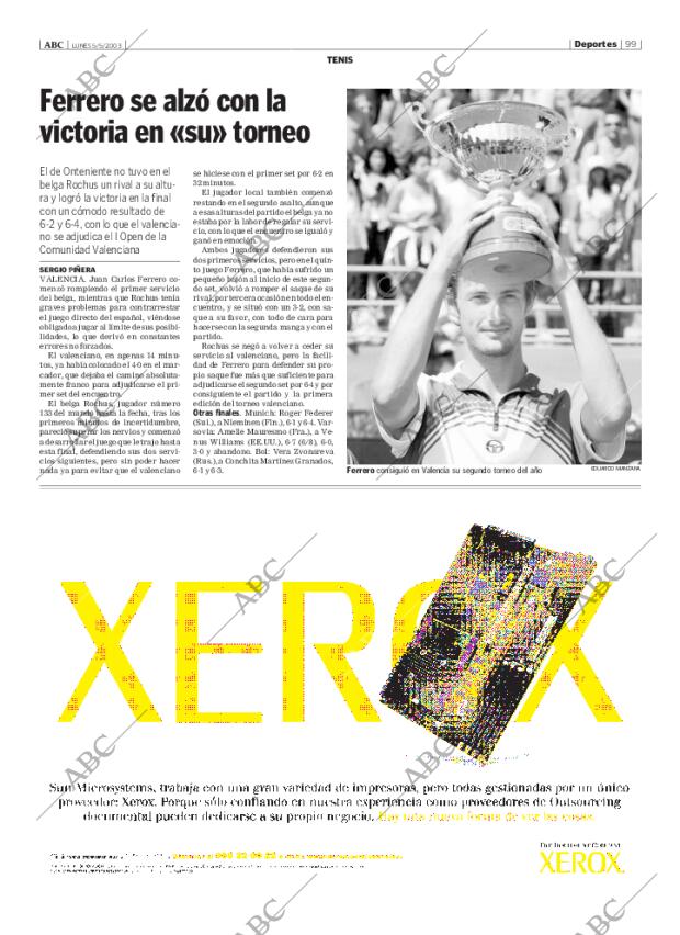 ABC MADRID 05-05-2003 página 99