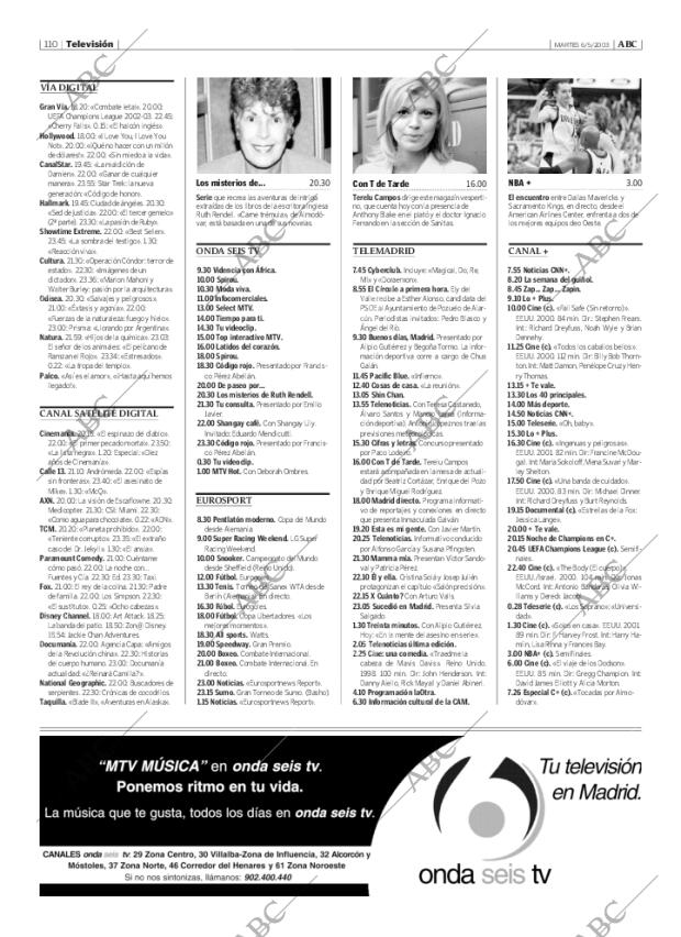 ABC MADRID 06-05-2003 página 110