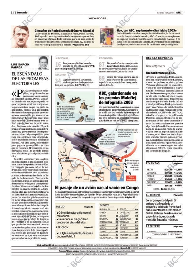 ABC MADRID 10-05-2003 página 2