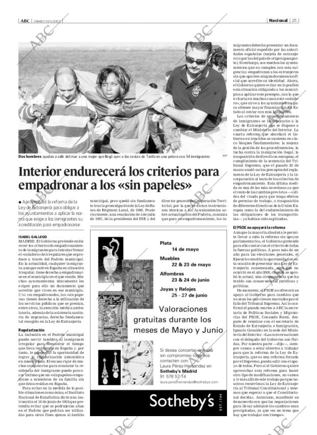 ABC MADRID 10-05-2003 página 25
