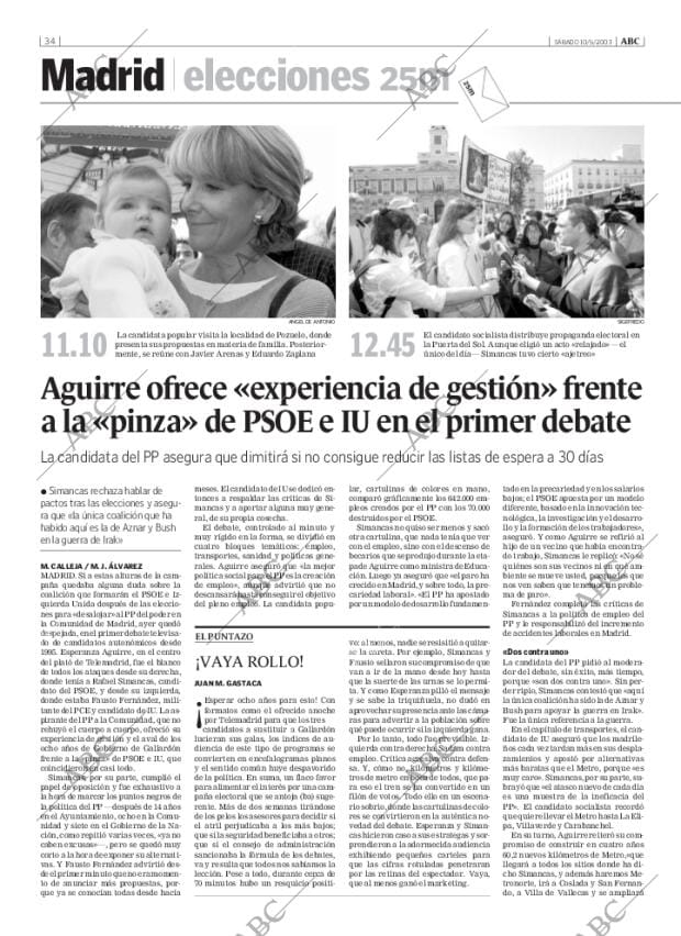 ABC MADRID 10-05-2003 página 34