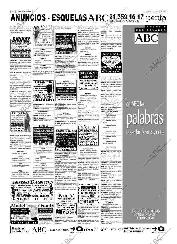 ABC MADRID 10-05-2003 página 86