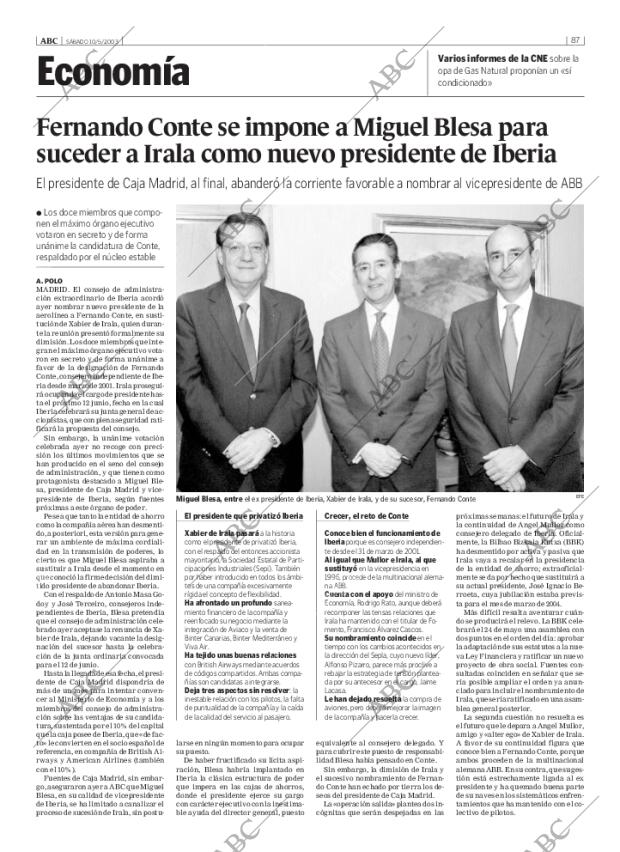 ABC MADRID 10-05-2003 página 87