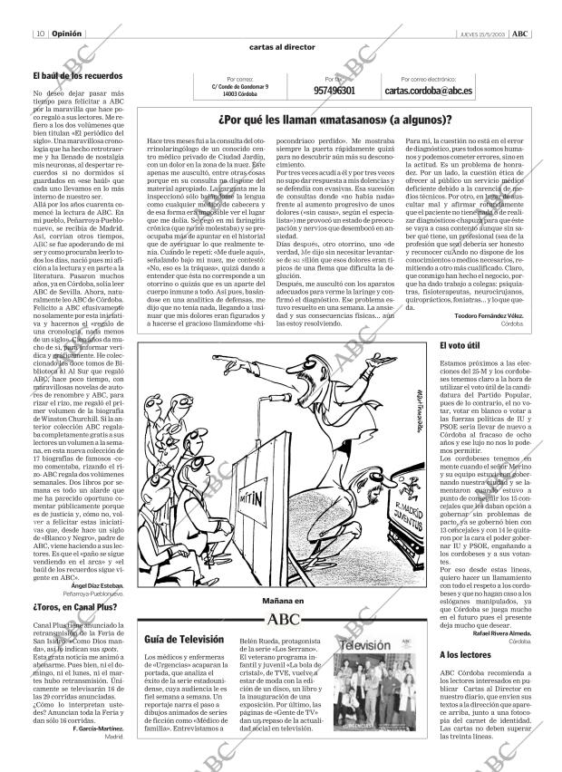 ABC CORDOBA 15-05-2003 página 10