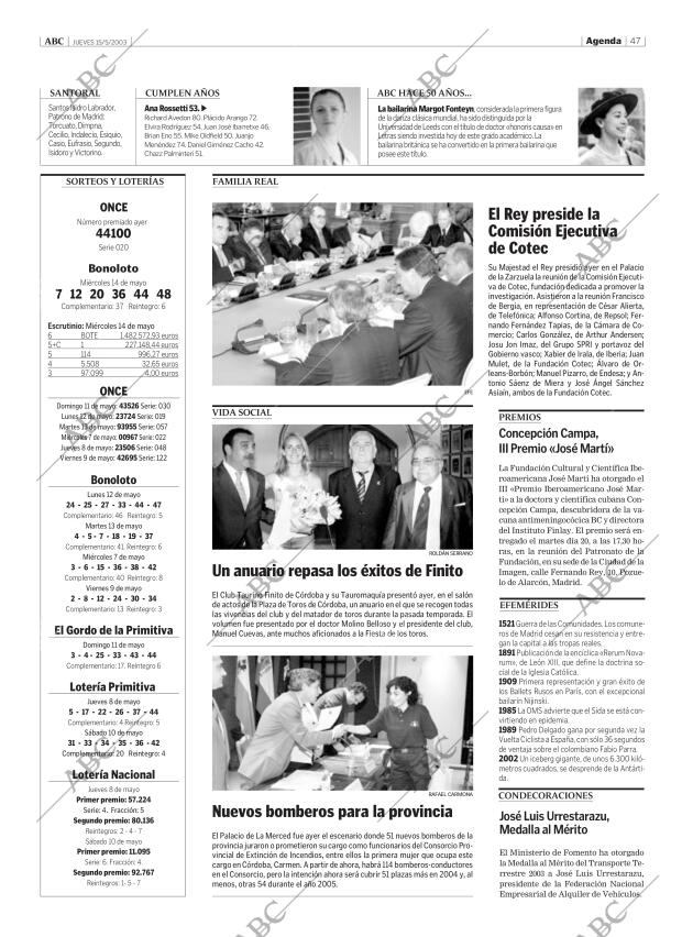 ABC CORDOBA 15-05-2003 página 47