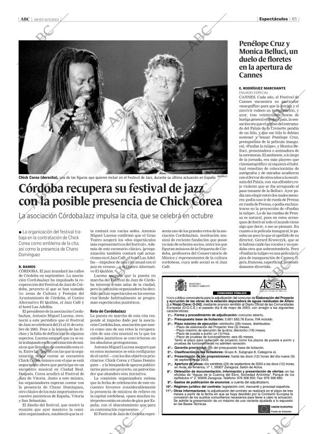 ABC CORDOBA 15-05-2003 página 65