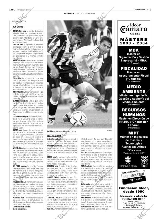 ABC CORDOBA 15-05-2003 página 83