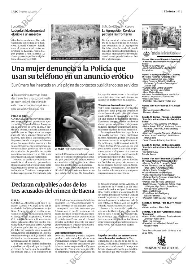 ABC CORDOBA 16-05-2003 página 43