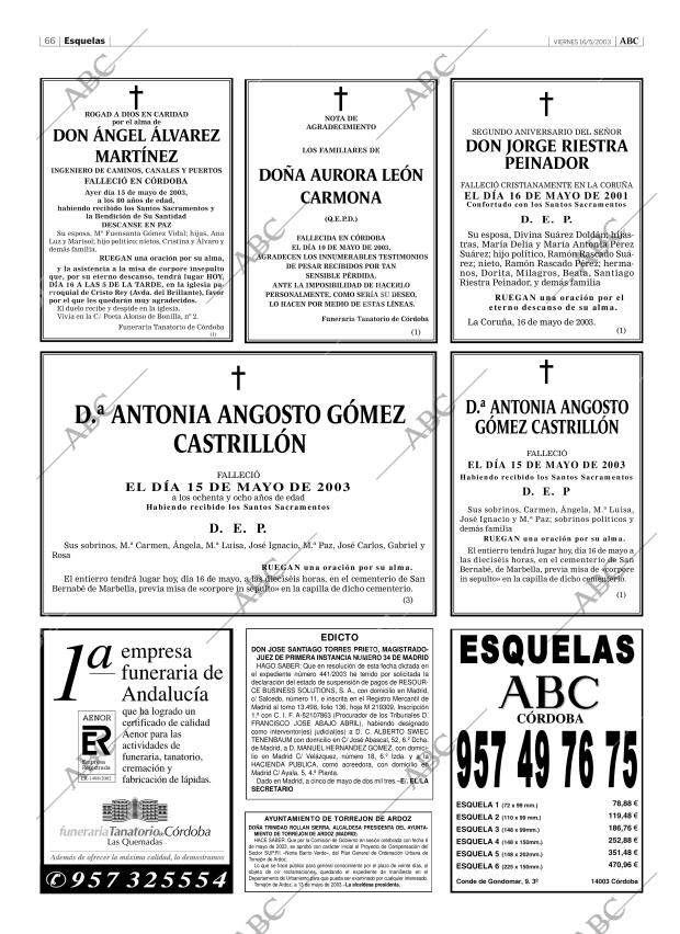 ABC CORDOBA 16-05-2003 página 66