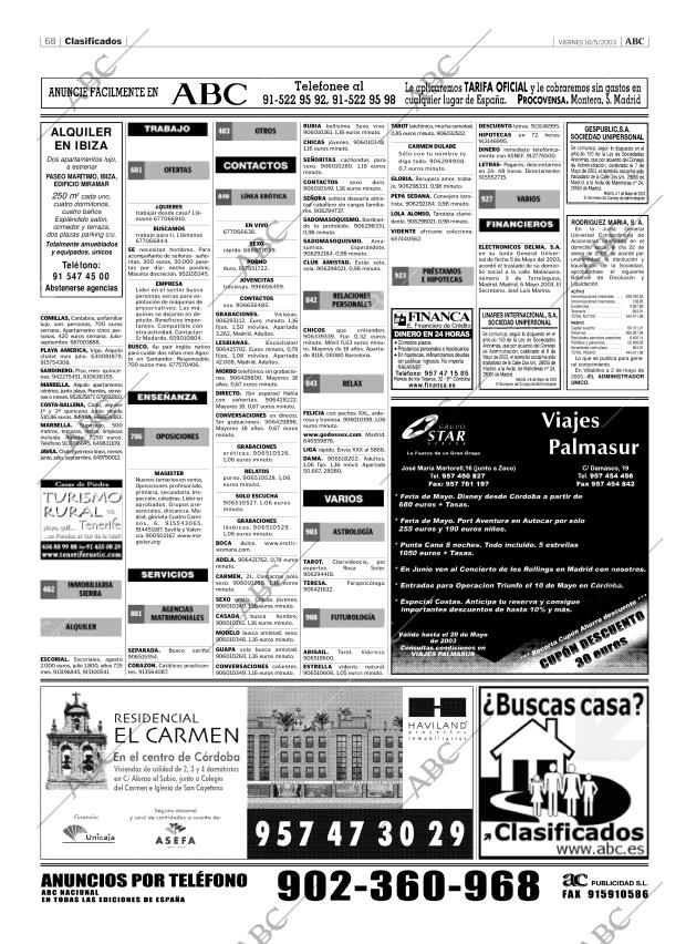 ABC CORDOBA 16-05-2003 página 68