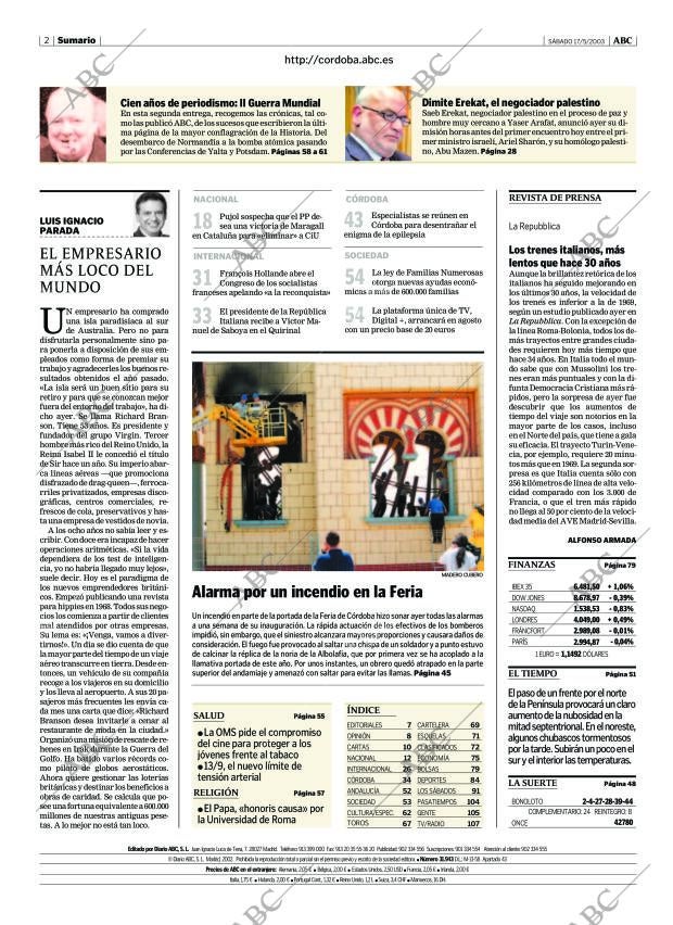 ABC CORDOBA 17-05-2003 página 2