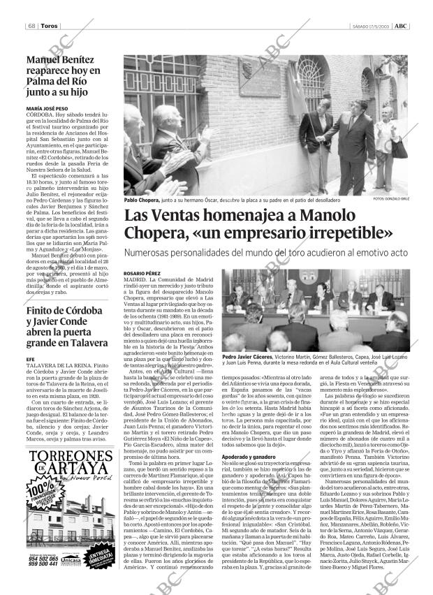 ABC CORDOBA 17-05-2003 página 68