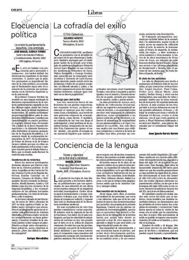 CULTURAL MADRID 17-05-2003 página 20