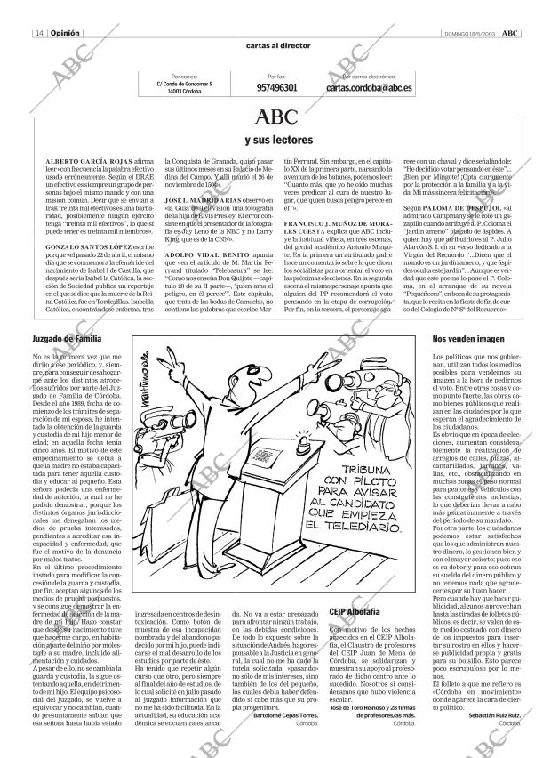 ABC CORDOBA 18-05-2003 página 14