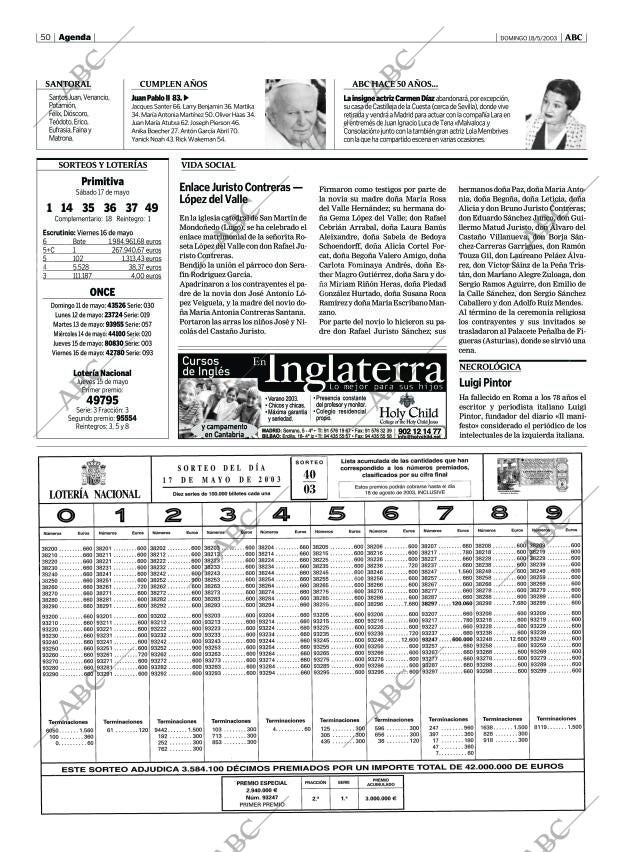 ABC CORDOBA 18-05-2003 página 50
