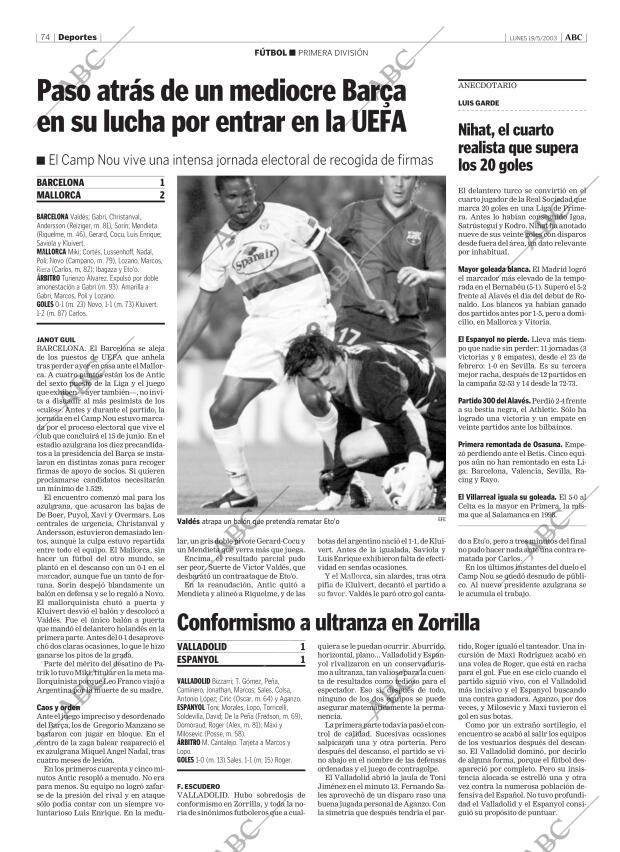ABC CORDOBA 19-05-2003 página 74