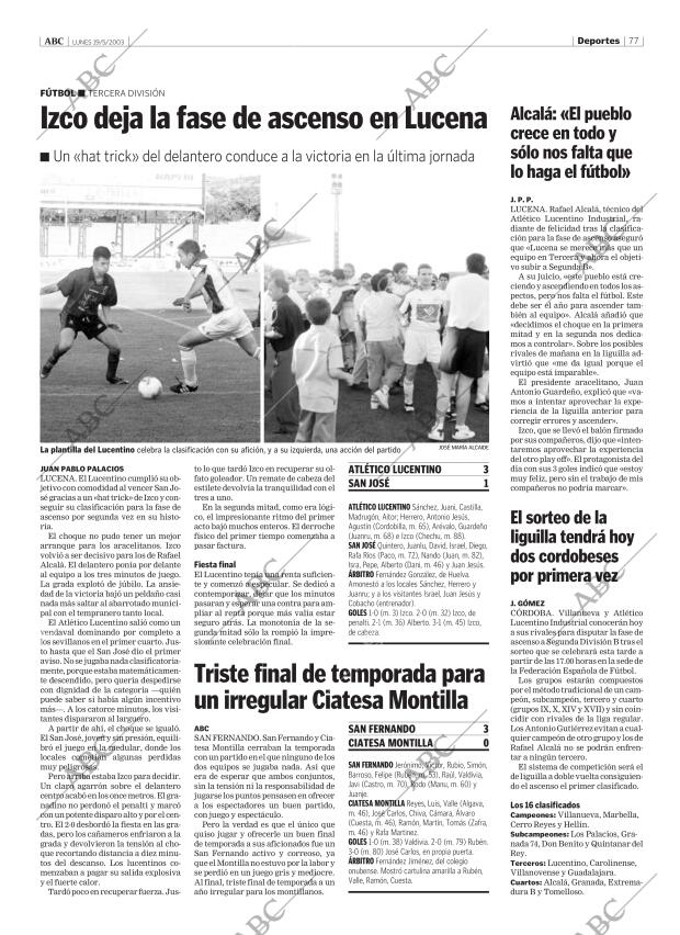 ABC CORDOBA 19-05-2003 página 77