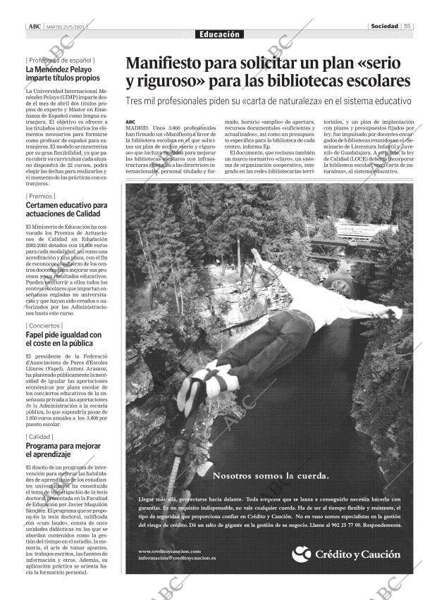 ABC CORDOBA 20-05-2003 página 55