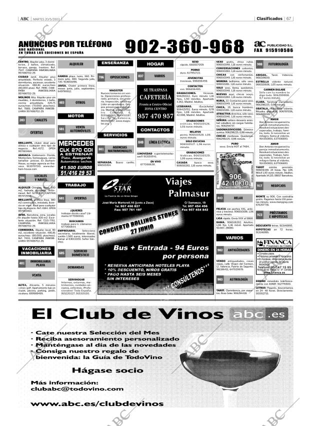 ABC CORDOBA 20-05-2003 página 67