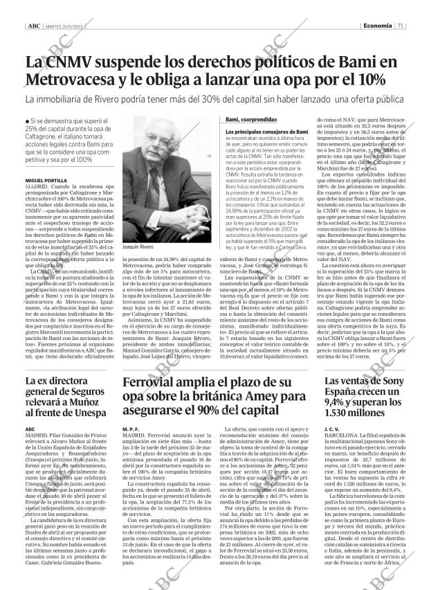 ABC CORDOBA 20-05-2003 página 71