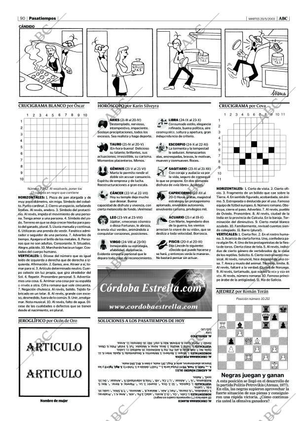 ABC CORDOBA 20-05-2003 página 90