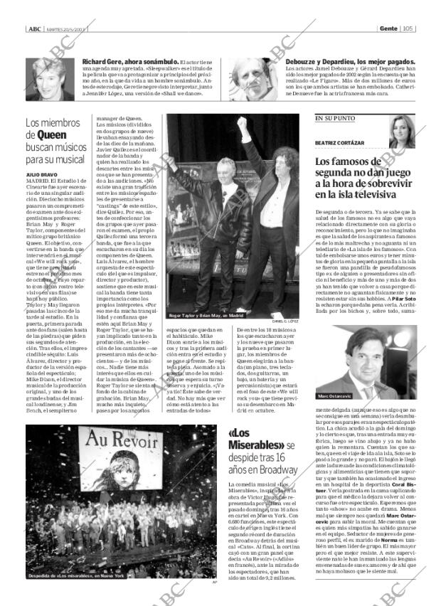 ABC MADRID 20-05-2003 página 105