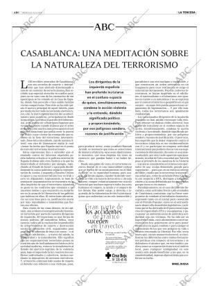 Periódico ABC CORDOBA 21-12-2003,portada - Archivo ABC