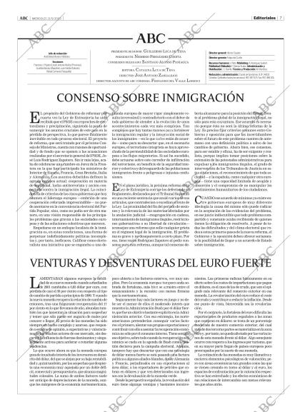 Periódico ABC CORDOBA 21-12-2003,portada - Archivo ABC