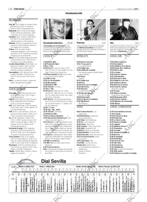 ABC SEVILLA 21-05-2003 página 98