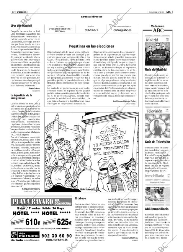 ABC MADRID 22-05-2003 página 10