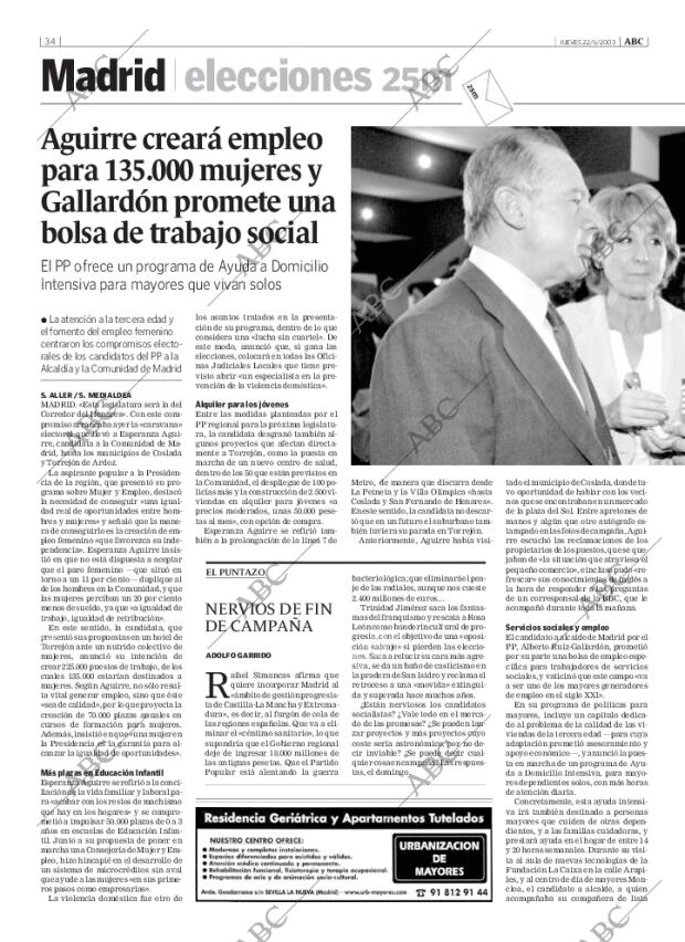 ABC MADRID 22-05-2003 página 34