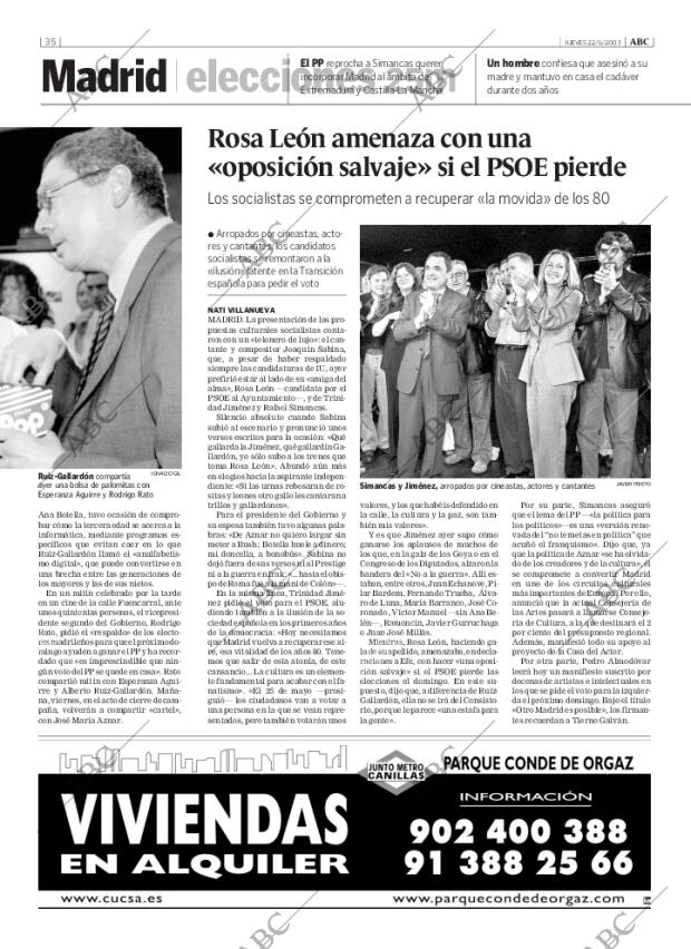 ABC MADRID 22-05-2003 página 35