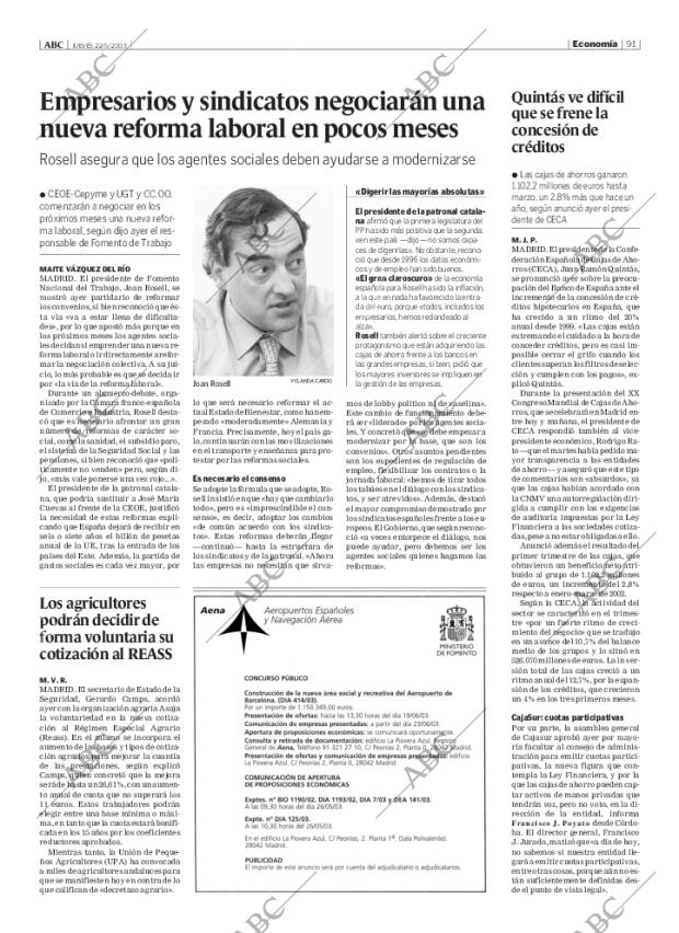 ABC MADRID 22-05-2003 página 91