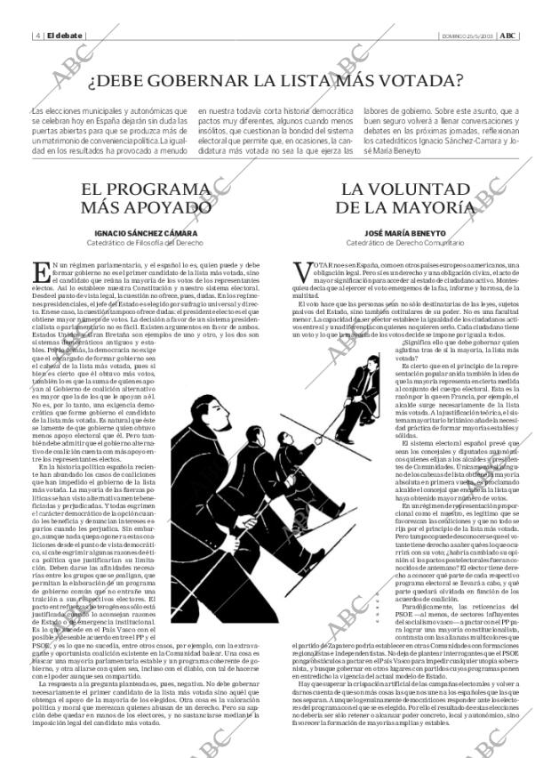 ABC MADRID 25-05-2003 página 4