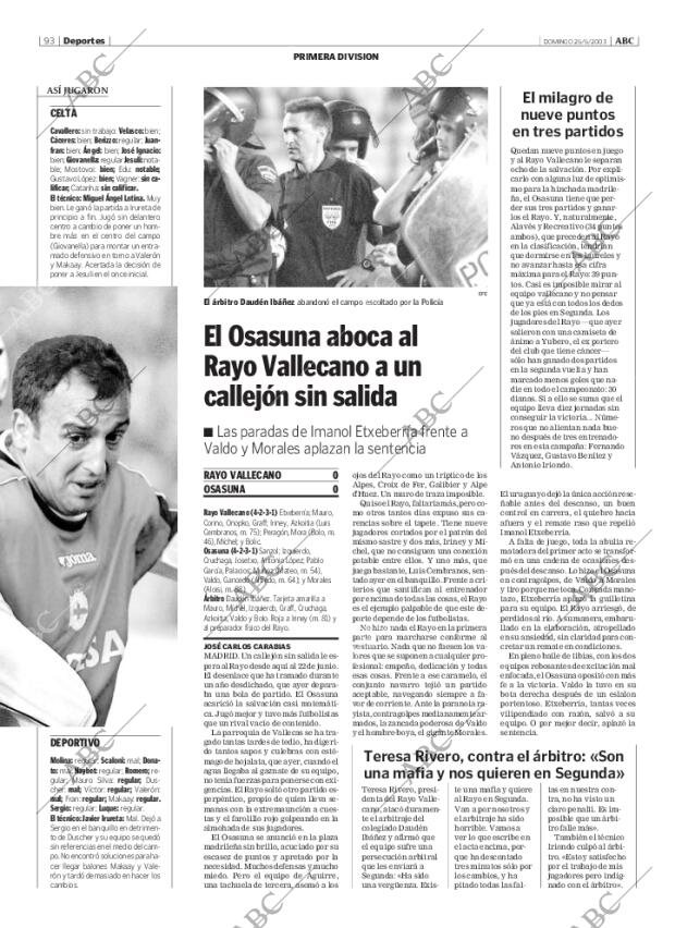 ABC MADRID 25-05-2003 página 93