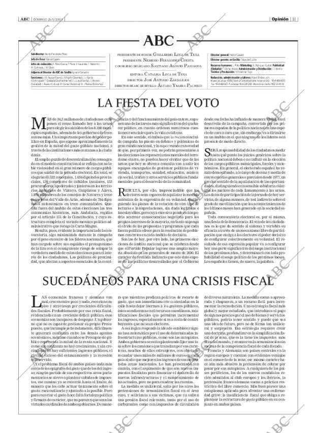 ABC SEVILLA 25-05-2003 página 11