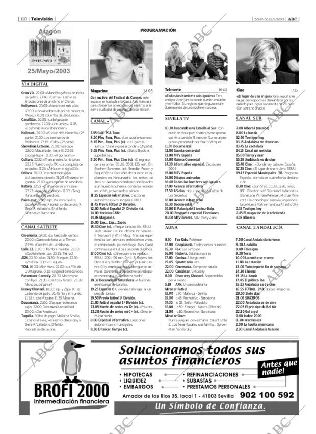 ABC SEVILLA 25-05-2003 página 110