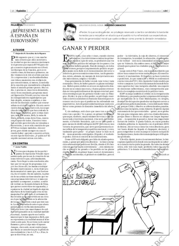ABC SEVILLA 25-05-2003 página 14