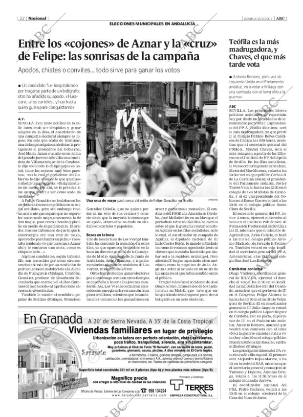 ABC SEVILLA 25-05-2003 página 22
