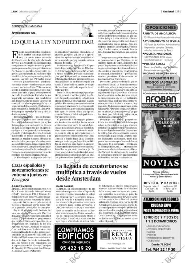 ABC SEVILLA 25-05-2003 página 25