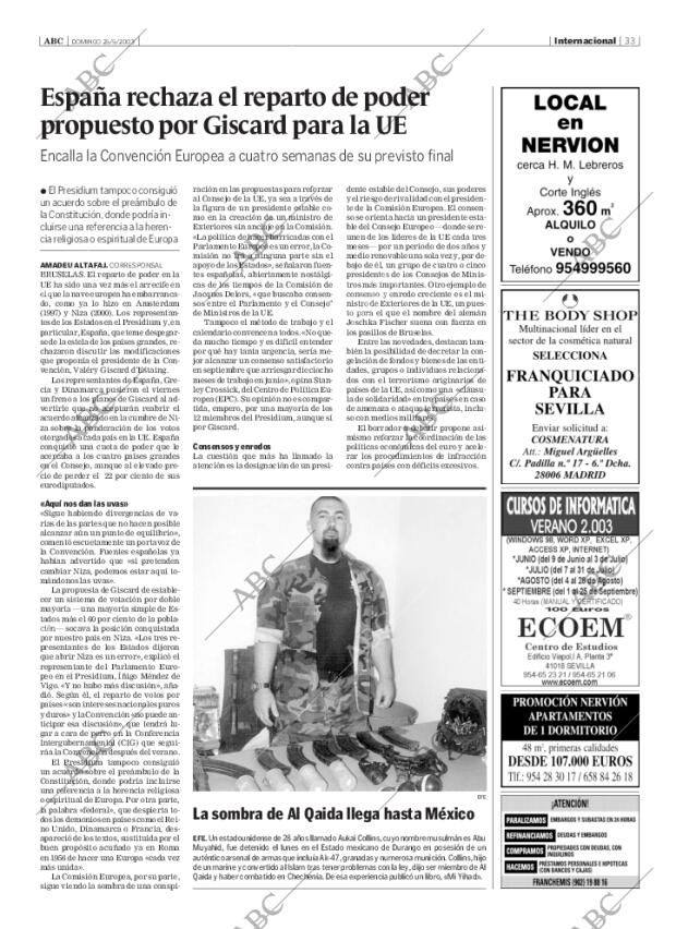 ABC SEVILLA 25-05-2003 página 33