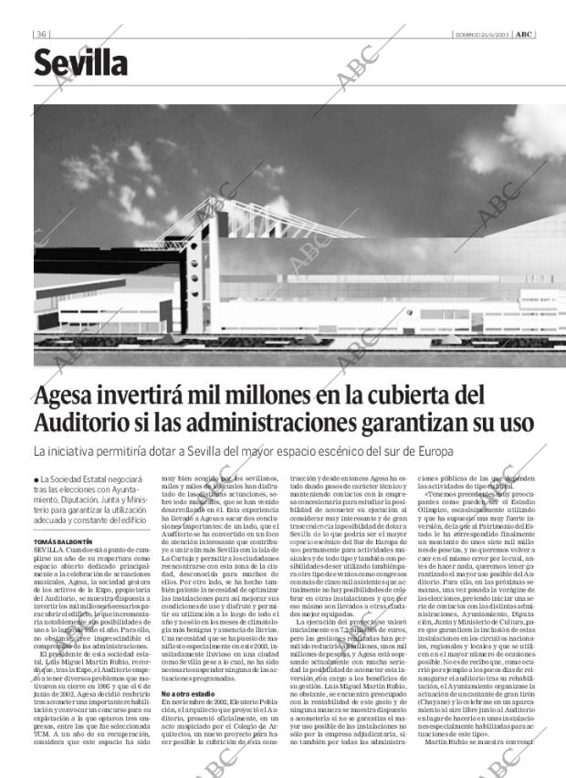 ABC SEVILLA 25-05-2003 página 36